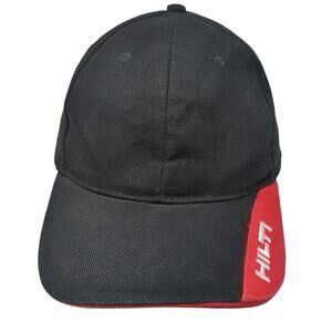 Hilti Slideback Hat Black One Size Adjustable Embroidered Vent Holes
